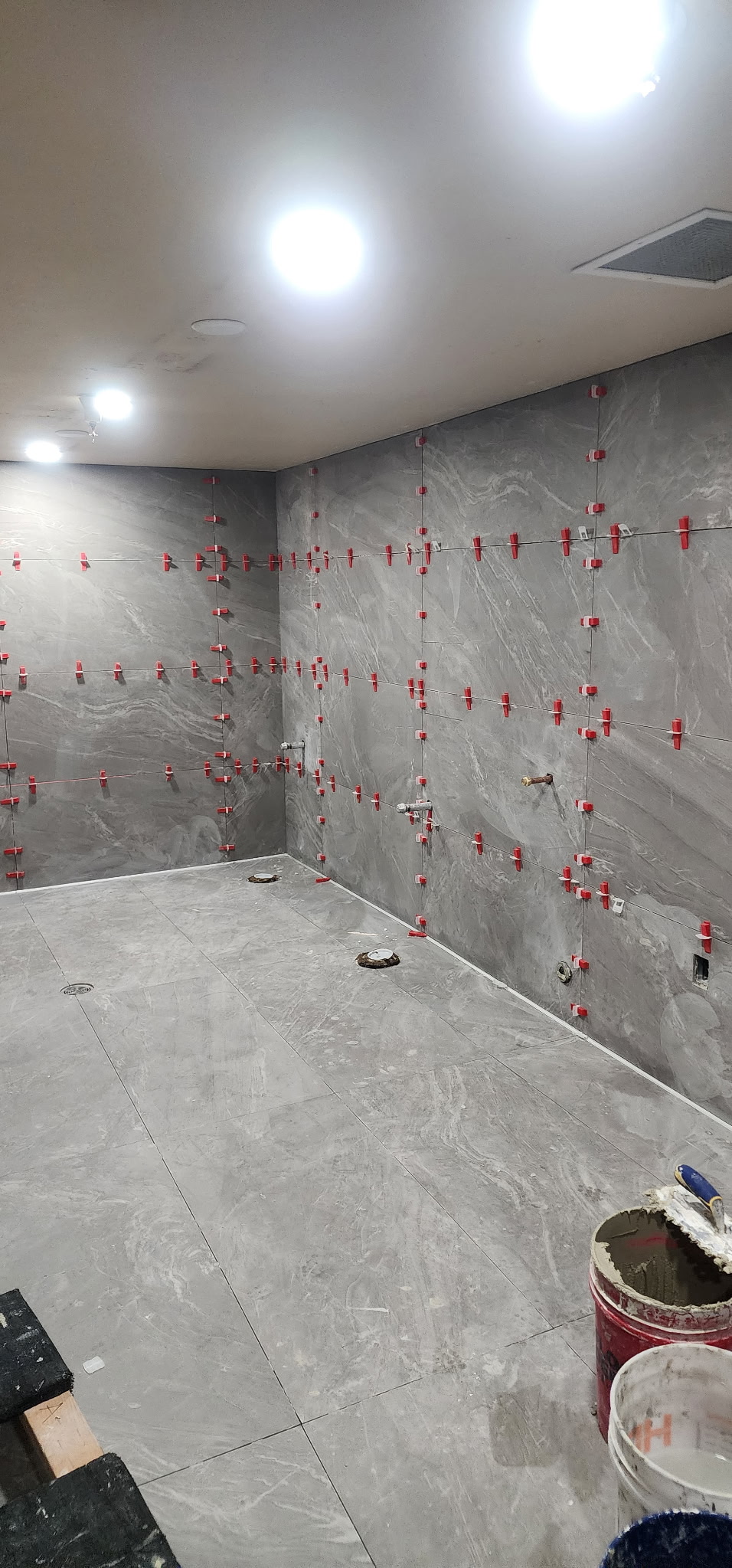 Tile installation