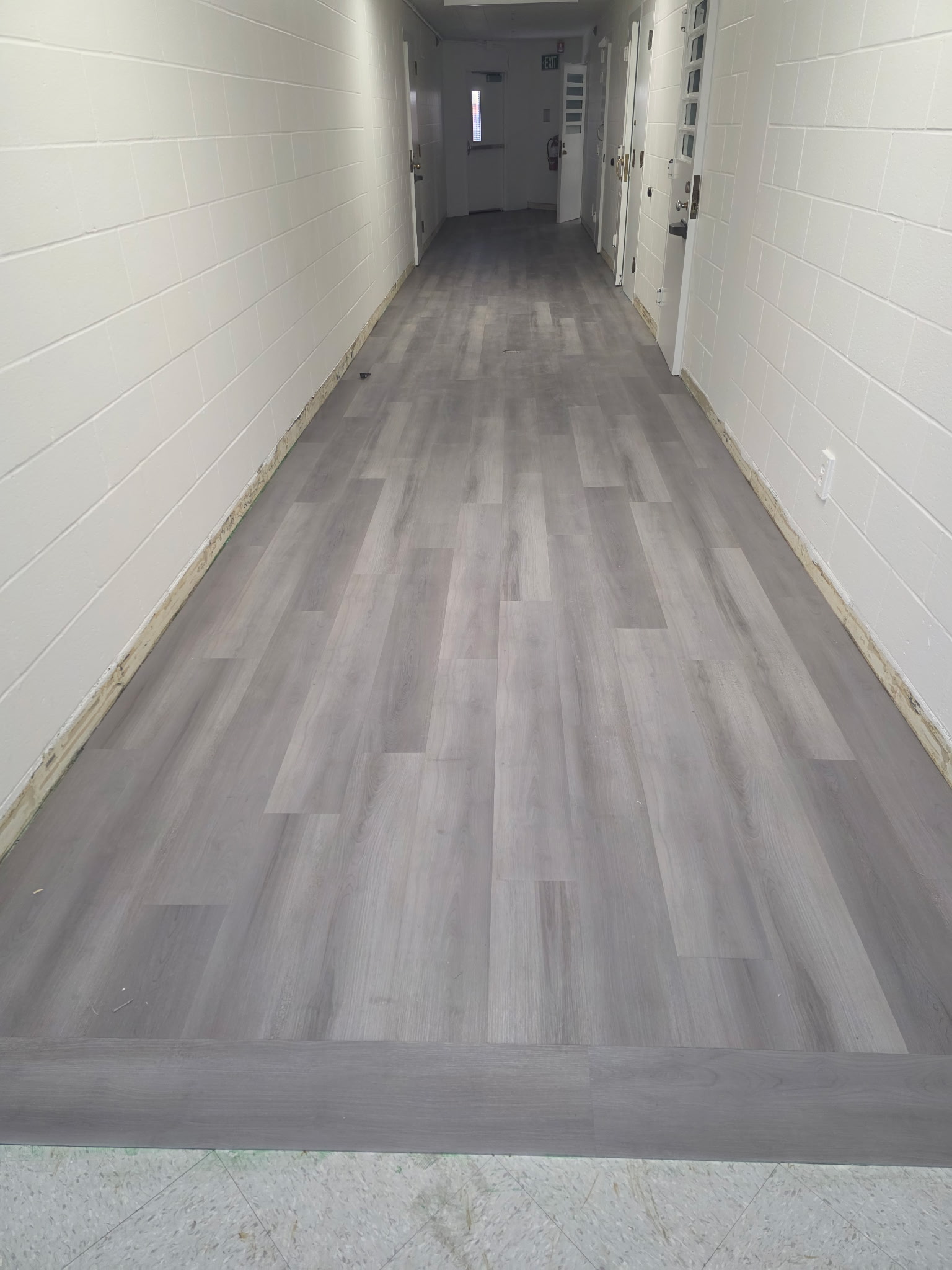 Commercial LVP finished floor