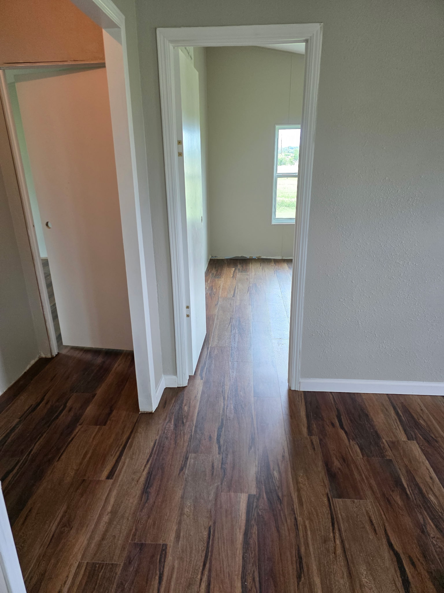 Hallway with LVP flooring
