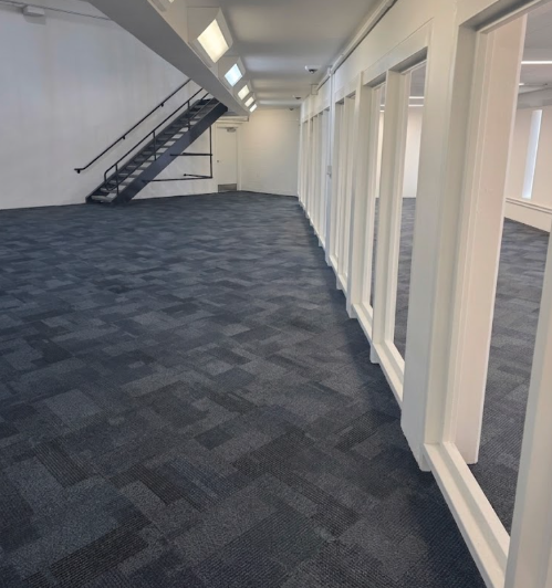 Commercial carpet finished