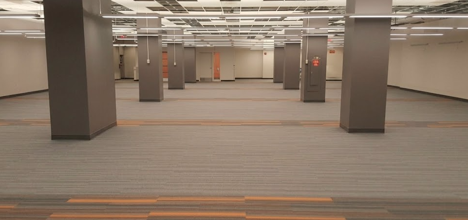 Large commercial carpet project