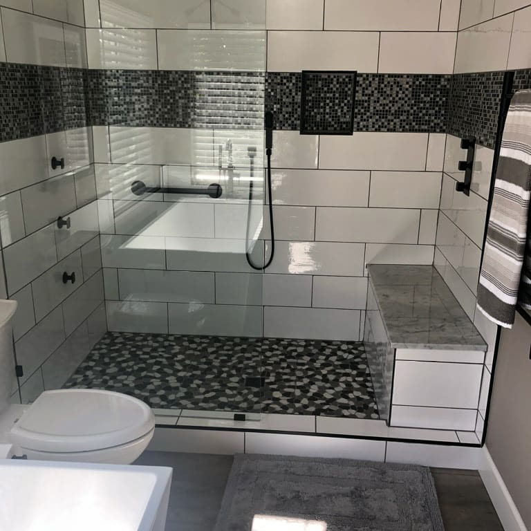 White subway tile bathroom